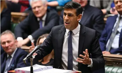  ?? Jessica Taylor/UK Parliament/AFP/Getty Images ?? ‘At prime minister’s questions on Wednesday, Rishi Sunak challenged Keir Starmer to back even tougher anti-strike legislatio­n.’ Photograph: