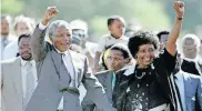  ?? | Supplied ?? NELSON and Winnie Mandela greet the crowds after he was released from prison on February 11, 1990.