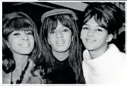  ?? AP, GETTY IMAGES ?? Top, Ronnie Spector performs after being inducted into the Rock’n’Roll Hall of Fame in New York on March 12, 2007. Above, the Ronettes – Veronica Bennett (later Ronnie Spector), Nedra Talley and Estelle Bennett – in 1964.