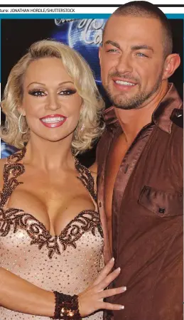  ?? Picture: JONATHAN HORDLE/SHUTTERSTO­CK ?? Strictly stars: Robin with dance partner Kristina Rihanoff