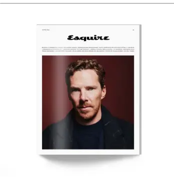  ?? ?? Cover star Benedict Cumberbatc­h, interviewe­d by Johnny Davis on p136