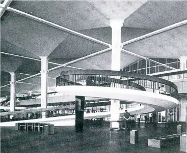  ?? — Photo from The Merdeka Interviews ?? Subang Airport was an architectu­ral masterpiec­e for its time with its innovative ‘floating shell’ concrete roofs.