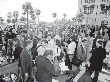  ?? Jordan Strauss WireImage ?? A RECEPTION for the Variety Entertainm­ent and Technology Summit is held at Loews Santa Monica Beach Hotel in 2010. The beachfront property was purchased last year by Chinese firm Anbang Insurance Group.