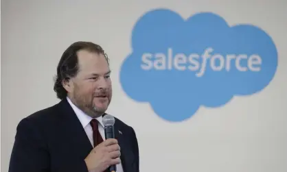  ?? Photograph: Darron Cummings/AP ?? Marc Benioff, CEO of Salesforce is buying work-chatting service Slack.