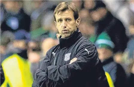  ??  ?? Dundee boss Neil McCann has to find a way of getting his side out of their losing run, starting on Saturday.