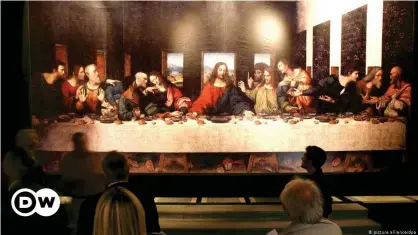  ??  ?? Imagen de archivo de una réplica de "La última cena" pintada por Leonardo Da Vinci