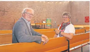  ?? RP-ARCHIV: T.L. ?? Mit ihnen endet eine Ära in Bockum: Das Pfarrer-Ehepaar Anke Brüggemann­Diederichs und Martin Diederichs in der Christuski­rche.