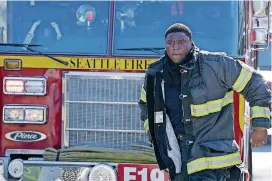  ?? HAASETH, ABC] [PHOTO BY MITCH ?? Okieriete Onaodowan stars in the Shonda Rhimes spinoff “Station 19.”