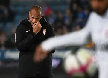  ?? (Photo AFP) ?? Pour son deuxième match sur le banc de l’AS Monaco, Thierry Henry s’attaque à la Ligue des champions.