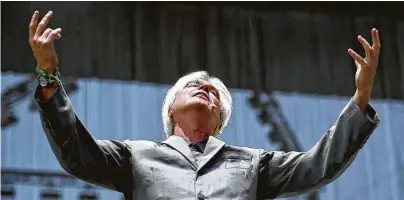  ?? Frazer Harrison / Getty Images ?? David Byrne performed earlier this month at Coachella in Indio, Calif.