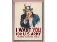  ??  ?? James Montgomery Flagg’s Uncle Sam recruitmen­t poster is one of the most enduring images to come from the Committee on Public Informatio­n’s Division of Pictorial Publicity. Replicas of more than a dozen of these posters will be the subject of a lecture at Widener University’s World War I Centennial Symposium on Friday.