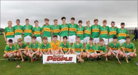  ??  ?? The Blackwater squad before their county final defeat to Rathnure in Monageer.