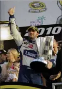  ?? The Associated Press file ?? Jimmie Johnson is the latest NASCAR driver to climb out of his car, with the seven-time champ announcing that next season will be his last.