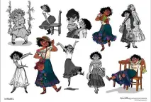  ?? ?? Animated Film – Character Design Mirabel by Jin Kim www.iamag.co/the-art-of-jin-kim