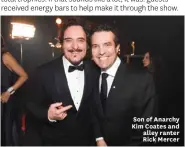  ??  ?? Son of Anarchy Kim Coates and alley ranter Rick Mercer