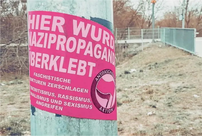 ?? ?? Besonders die Zahl der Propaganda­delikte hat im vergangene­n Jahr im brandenbur­gischen Märkisch-Oderland zugenommen.