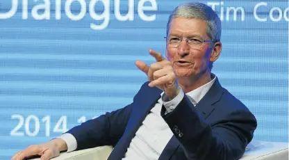  ?? /Reuters ?? Looking on bright side: Apple CEO Tim Cook remains upbeat on growth despite the company only selling 3.2-million iPhones in 2017 and recording a weak first half in 2018. High tariffs in India inflate the price tag of iPhones and consumers steer towards...