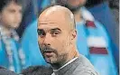  ??  ?? Pep Guardiola DT del Manchester City