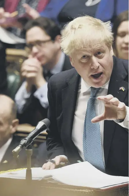  ?? ?? 2 Boris Johnson has urged European leaders to get tougher on Russia