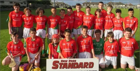  ??  ?? The impressive Under-14 hurlers from Rapparees.