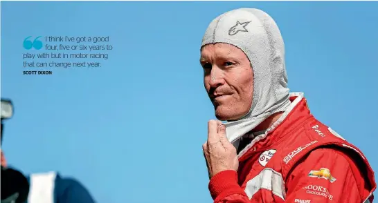  ?? PHOTOSPORT ?? New Zealand motor racing driver Scott Dixon this season finished outside the top three on the IndyCar series standings for the first time in 12 years.
