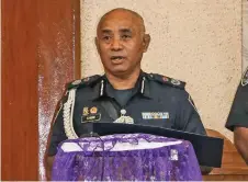  ?? ?? Acting Commission­er of Police Juki Fong Chew during his Easter address at the Centenary Methodist Church in Suva.