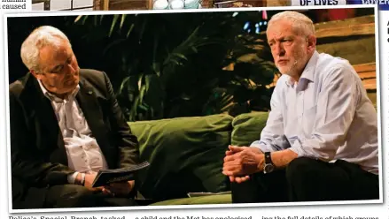  ??  ?? Above: Campaign in Lush store. Left, Jeremy Corbyn with firm co-founder Mark Constantin­e