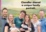  ??  ?? Chandler shared a unique family portrait.