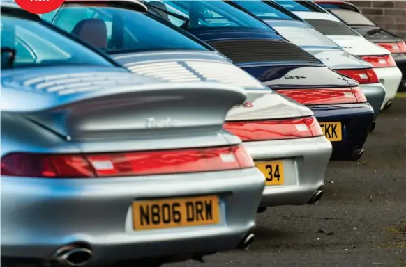  ??  ?? Porsche managed to modernise the rear end of the 993 and retain the unique 911 look