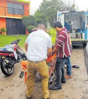  ?? /ROMMEL PICHARDO ?? Una conductora fue trasladada a un nosocomio