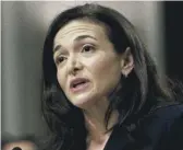  ?? JOSE LUIS MAGANA/AP ?? Former Meta COO Sheryl Sandberg, 52, has a net worth of about $1.6 billion, according to Forbes.