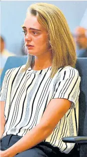  ??  ?? Michelle Carter allegedly encouraged suicide