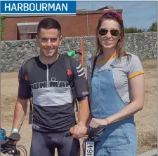  ??  ?? Matt Carroll and Roisin McNairney at the Base2Race Harbourman Triathlon in Wicklow town on Sunday.