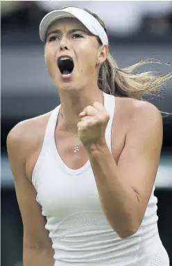  ?? Picture: JOHN WALTON/ PA ?? Russian star Maria Sharapova faces a four- year ban that could end her glittering tennis career after she admitted to failing a drugs test