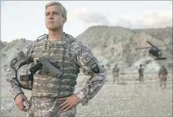  ?? NETFLIX ?? Brad Pitt in “War Machine” on Netflix.