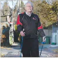  ?? TED PRITCHARD/THE CANADIAN PRESS ?? Bill VanGorder prepares for his daily walk outside his Halifax home Friday, Nov. 24, 2017. The three months of Bill VanGorder’s retirement were among the longest of his career.