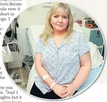  ??  ?? CANCER BLOW Linda Nolan in hospital