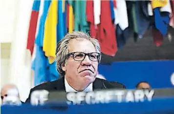  ?? FOTO: EL HERALDO ?? El secretario general de la OEA pidió al gobierno de Ortega cesar la represión.