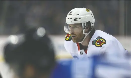  ?? KEVIN KING FILES ?? Veteran D-man Duncan Keith is expected to be slotted into the second pairing alongside Adam Larsson, while also providing some much-needed playoff experience.