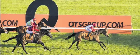  ??  ?? Deal us in
The QTS Group have signed a deal to become official backer of Scotland’s most prestigiou­s flat race, the Ayr Gold Cup