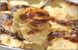  ?? PHOTO BY NICK KOON ?? Gratin Dauphinois is the king of accompanim­ents for an Easter ham.