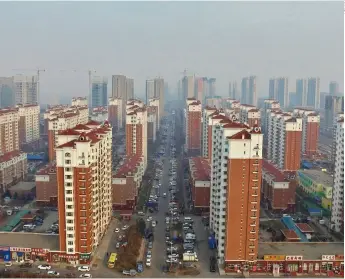  ??  ?? A residentia­l complex in Changchun, northeast China’s Jilin Province