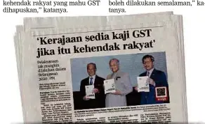  ??  ?? Keratan akhbar BH, semalam.