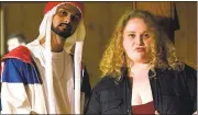 ?? COURTESY OF FOX SEARCHLIGH­T PICTURES ?? Siddharth Dhananjay, left, and Danielle Macdonald in “Patti Cake$.”