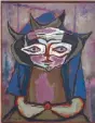  ??  ?? Pintura Mujer con antifaz, de Enrique Climent.
