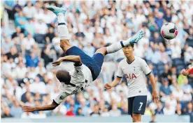  ?? Photo / AP ?? Lucas Moura’s failed overhead kick summed up Tottenham’s day.