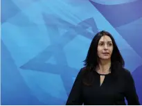  ?? (Gali Tibbon/Reuters) ?? ‘THE FILM BUDGET is not Miri Regev’s private property,’ Zionist Union MK Nachman Shai said.