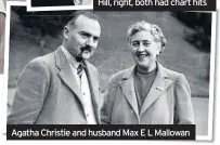  ??  ?? Agatha Christie and husband Max E L Mallowan