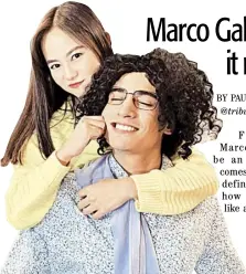  ?? PHOTOGRAPH COURTESY OF IG/MARCOGALLO­C ?? MARCO Gallo and Ashtine Olviga as Albert and Elaine in ‘Tropang Torpe.’