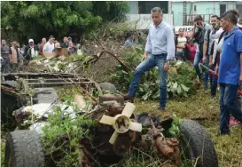  ?? CORTESÍA ?? El alcalde de Tampico supervisó los trabajos.